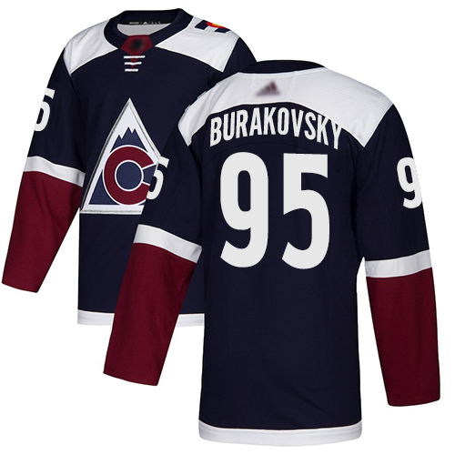 Adidas Colorado Avalanche Men 95 Andre Burakovsky Navy Alternate Authentic Stitched NHL Jersey
